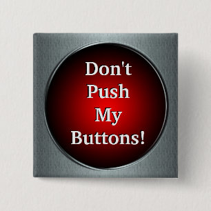 Duw mijn Buttonnen niet!  pop Vierkante Button 5,1 Cm