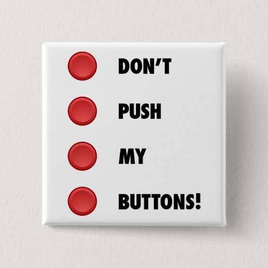 Duw mijn Buttonnen niet! Vierkante Button 5,1 Cm (Voorkant)
