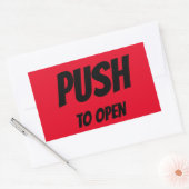 DUW OM DE DEUR TE OPENEN RECHTHOEKIGE STICKER (Envelop)