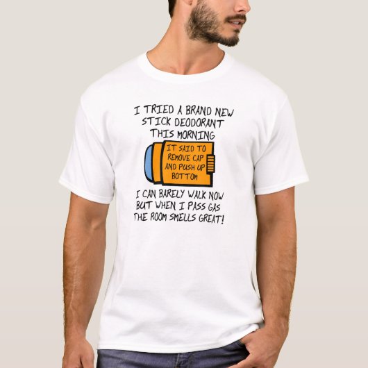 Duw Omhoog Onder Funny T-shirt (Voorkant)