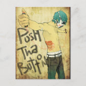 Duw op de Button Briefkaart (Voorkant)