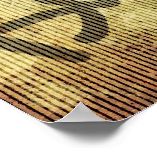 Duw op de Button Poster (Hoek)