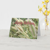 Duw op de Foxtail Kaart (Gele Bloem)