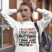 Duw uw op uw Buttonnen SARcastic Quote mam Birthda Trui