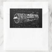 Duwen is belangrijk! rechthoekige sticker (Tas)