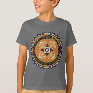 Duwivuur wiel met Ouroboros slang VooDoo T-shirt