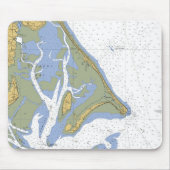 Duxbury MA Nautical Harbor Chart Mousepad Muismat (Voorkant)