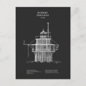 Duxbury Pier Light Lighthouse - Massachusetts – PD Briefkaart (Voorkant)