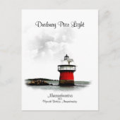 Duxbury Pier Light - Massachusetts Briefkaart (Voorkant)