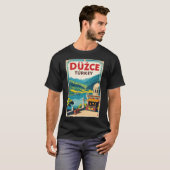 Duzce Turkey Vintage Travel Tourism T-shirt (Voorkant volledig)