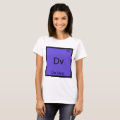 Dv - Da Vinci Grappige Chemie Elementsymbool T-shi T-shirt (Voorkant volledig)