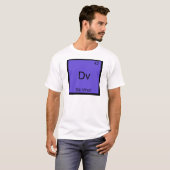 Dv - Da Vinci Grappige Chemie Elementsymbool T-shi T-shirt (Voorkant volledig)