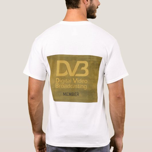 DVB - Digitale video-uitzending T-shirt (Achterkant)