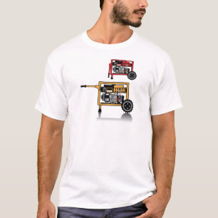 Dvectorvector draagbare generator t-shirt