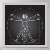 Dvinci vitruvian man poster AF 14.95 (Voorkant)