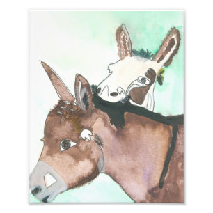 D'Vine Donkey Print Foto Afdruk