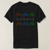 Dviratis Litouwse fiets T-shirt (Design voorkant)