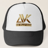 DVK LOGO 2 TRUCKER HAT GOLD LOGO TRUCKER PET (Voorkant)