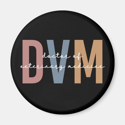 DVM Doctor in de diergeneeskunde Magneet (Voorkant)