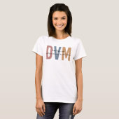 DVM Doctor in de diergeneeskunde T-shirt (Voorkant volledig)