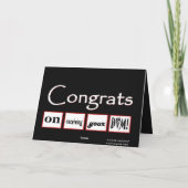 DVM-graad - AANGEPASTE NAAM - Gefeliciteerd Kaart (Achterkant)