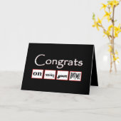 DVM-graad - AANGEPASTE NAAM - Gefeliciteerd Kaart (Gele Bloem)