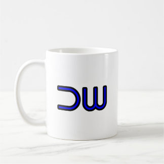 DW DEK-WORX Bedrijfslogo Blauw Koffiemok