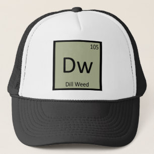 Dw - Dillekruid Chemie Periodiek Systeem Symbool Trucker Pet