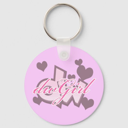 DW Girl Sleutelhanger (Voorkant)