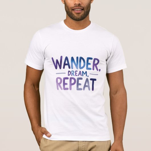 Dwaal, droom, herhaling t-shirt (Voorkant)