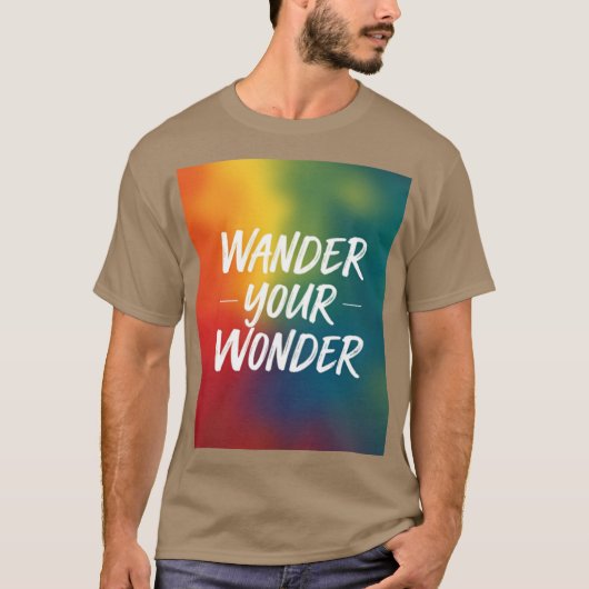 Dwaal je verwondering t-shirt (Voorkant)
