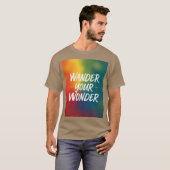 Dwaal je verwondering t-shirt (Voorkant volledig)