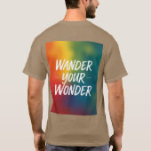 Dwaal je verwondering t-shirt (Achterkant)