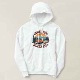 Dwaal meer, maak je minder zorgen - Retro Adventur Hoodie