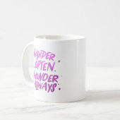 DWAAL VAAK VERWONDERING ALTIJD KOFFIEMOK (Voorkant links)