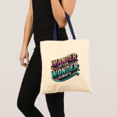 Dwaal vaak, vraag altijd | Inspirerend budget Tote Bag (Voorkant (product))