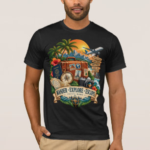 Dwaal Verken Ontsnap T-shirt