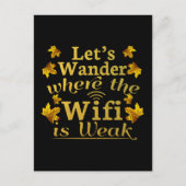 Dwaal waar Wifi zwak is - Wandelen Camping Briefkaart (Voorkant)