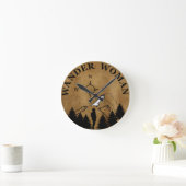 Dwaal wandeltocht camping vrouw  ronde klok (Huis)