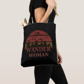 Dwaal wandeltocht camping vrouw  tote bag (Dichtbij)