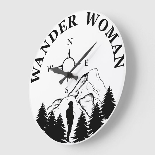 Dwaal wandeltocht campingvrouw grote klok (Hoek)