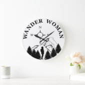 Dwaal wandeltocht campingvrouw grote klok (Huis)