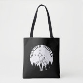 Dwaal wandeltocht campingvrouw tote bag (Voorkant)