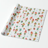 Dwaas AI-elfen Cadeaupapier (Uitgerold)