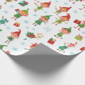 Dwaas AI-elfen Cadeaupapier (Hoek)