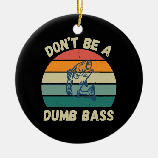 Dwaas Bas Keramisch Ornament (Voorkant)