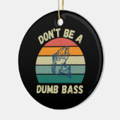 Dwaas Bas Keramisch Ornament (Links)