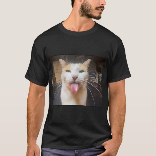 Dwaas Bleh Kat Meme T-shirt (Voorkant)