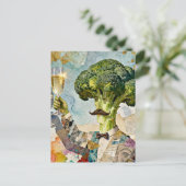 Dwaas Broccoli dat een Toast maakt Briefkaart (Staand voorkant)