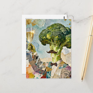 Dwaas Broccoli dat een Toast maakt Briefkaart
